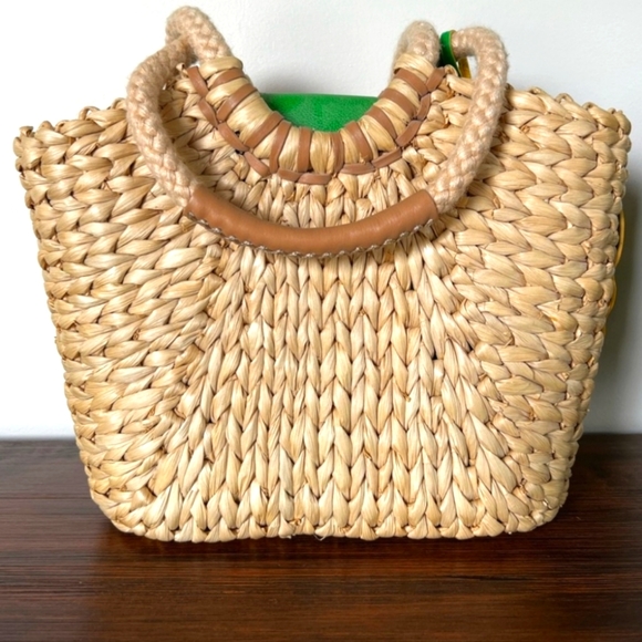 Brighton Summer Straw Handbag Tote NWOT - Picture 3 of 14